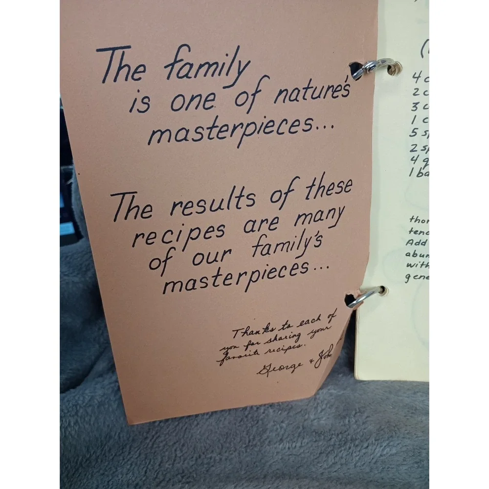Local Family‎ Handmade Cookbook Johnson Gomez Family Winston-Salem East Bend, NC